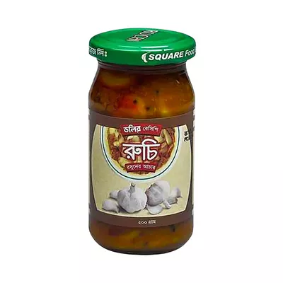 "Ruchi Garlic Pickle 200 gm - সুস্বাদু রসুনের আচার | রুচি"
