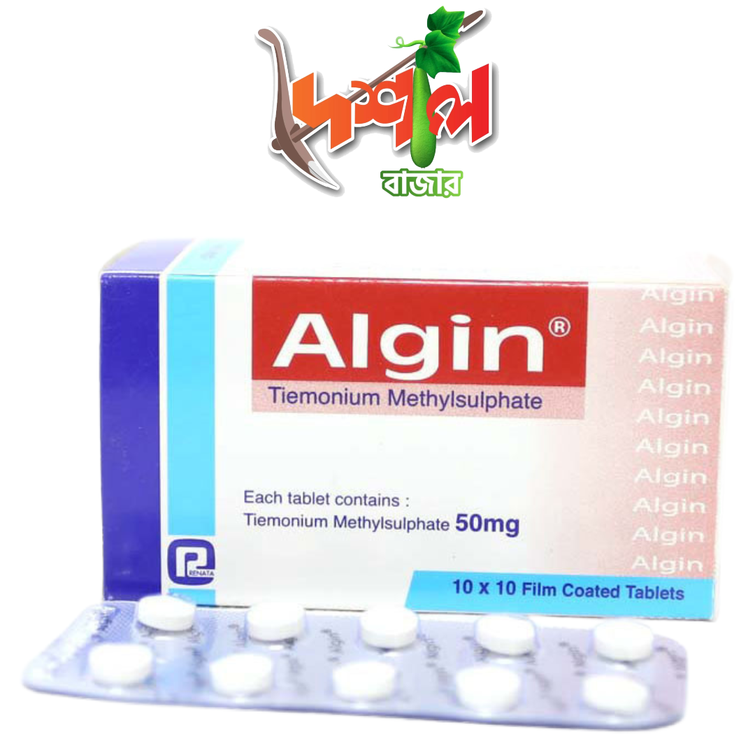 Algin Tablet  Tiemonium Methylsulfate 50 mg Renata Limited