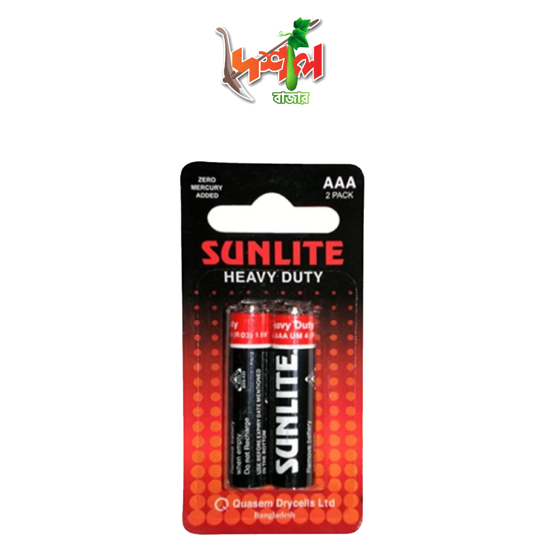 Sunlite Heavy Duty AAA Battery 2 pcs